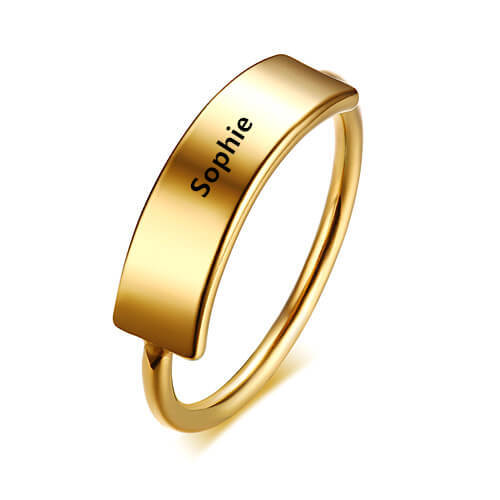 engraved custom word rings vendors brand name necklace jewelry factory china
